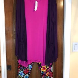 3 Piece Plus Size Tunic Legging Outfit